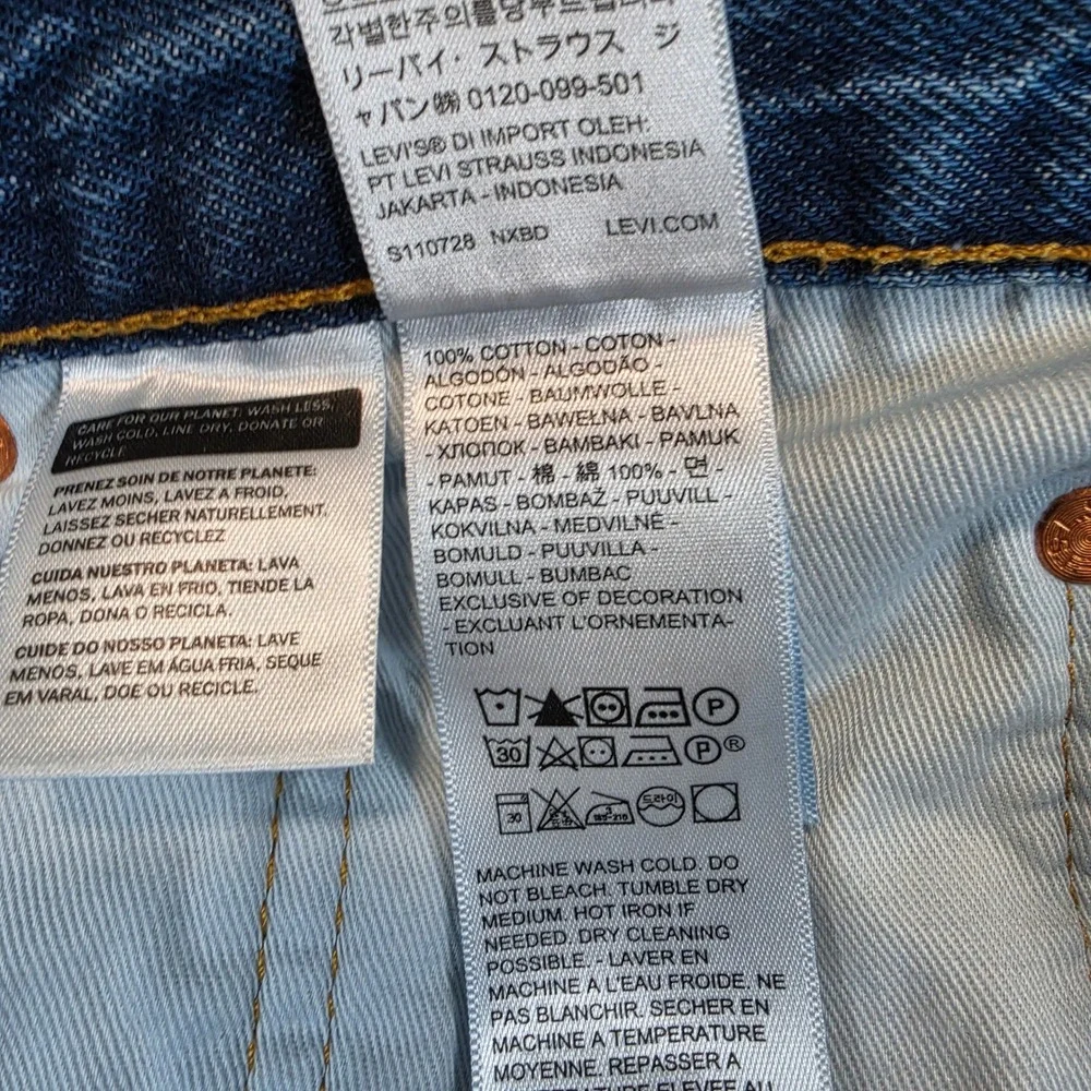 Levis 517 Bootcut Premium Jeans Men 33x30 Blue Front Crease Big E Cowboy Western